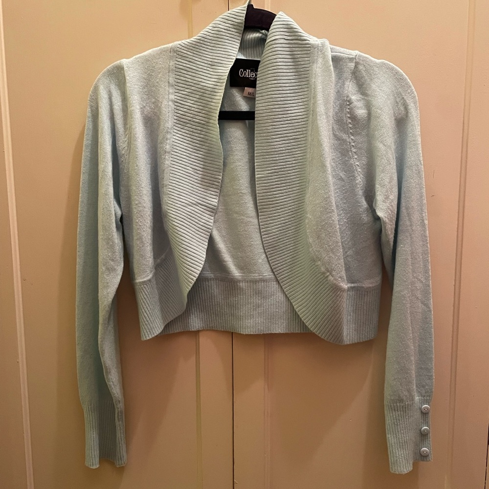 Collectif blue cardigan bolero
